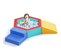 Grandi Blocchi da Costruzione in Schiuma, Adatti a Blocchi da Costruzione Morbidi da 1 a 3 Anni, Possono Contenere Palline, raddoppiano Il Divertimento, Sia all'Interno Che all'Esterno (Colorati)