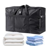 Grandi Borse Duffel - Ampia Capacità, Impermeabile, Pieghevole Con Cerniera,Borsone da weekend e pernottamento - Per Abiti, Coperte, Scarpe, Decorazioni, Armadi per la Casa, Armadietti, Scaffali Conte