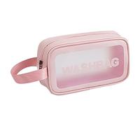 Grandi Borse S Set Borse di Lavaggio con Maniglia per Viaggiare Trucco Borse Multi Funzionale Sacchetto di Immagazzinaggio del PVC Delle Donne di Cuoio Tote Bags, rosa, Taglia unica