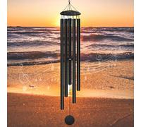 Grandi campanelli a vento per esterni dal tono profondo, 165,1 cm, scacciaspiriti per esterni, veranda, giardino, patio, balcone, decorazione per la stanza commemorativa, regalo commemorativo per la