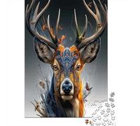 Grandi corna colorate|IntriGattoe Motivo Mandalas| Puzzle Divertenti Per Tutta La Famiglia 38x26cm/1000pcs Adulti