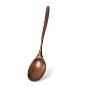 Grandi cucchiai in legno naturale cucchiaio da minestra manico lungo miele caffè latte cucchiaino spezie condimento scoop strumenti da tavola