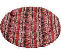 Grandi Cuscini da Pavimento, Cuscini Futon Rotondi in Lino Cuscini da Pavimento Trapuntati in Stile Giapponese Cuscini da Meditazione per Posti A Sedere sul Pavimento Pad, Dark Purple, 55x55x8cm