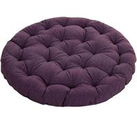 Grandi Cuscini da Pavimento, Cuscini Futon Rotondi in Lino Cuscini da Pavimento Trapuntati in Stile Giapponese Cuscini da Meditazione per Posti A Sedere sul Pavimento Pad, Gray, 75x75x10cm