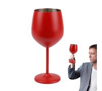 Grandi da vino - Design in acciaio inox, grande set di bicchieri in metallo, tazze da vino in acciaio inox, stile di servizio elegante con lampadario lucidato, multiuso per