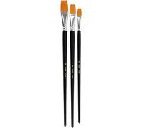 Grandi dimensioni - Gold Line Brush, L: 31+32+33,5 cm, W: 12+16+20 cm, piatto, 3asstd