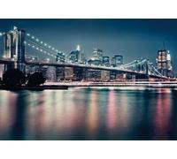 Grande Misura New York Ponte di Brooklyn Nero Carta da Parati Foto Adulti Teen