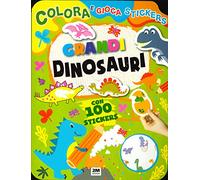 Grandi dinosauri. Colora e gioca stickers. Ediz. a colori