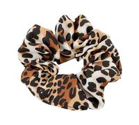 Grandi elastici per capelli con stampa leopardata spessa elastica intestino coda di cavallo fascia per capelli senza cuciture per donne leopardato caffè