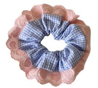 Grandi elastici per capelli francesi elastici da donna in pizzo scrunchy accessori per capelli alla moda per uso quotidiano