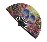 Grandi fan della mano per la danza, grandi fan pieghevoli per ballare | Big 13 pollici fan di danza pieghevoli cinesi | Kung Fu Craft, forniture di danza, refrigeratore a mano, decorazione per la casa
