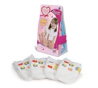 Grandi Giochi Amore Mio Set Pannolini - Pannolini Per Bambola Amore Mio, Set Da 4 Pezzi, Gioco Del Cambio Del Bambino, Patelli Bianchi Con Fascia Decorata Con Orsetti, Per Bambini Dai 3 Anni