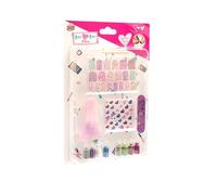 Grandi Giochi Baci Baci - Glitter Nail Set Per Manicure Perfetta Con Lima, 8 Glitter Colorati, Smalto Trasparente E Stickers - Prodotto Assortito Casuale-Per Bambine A Partire Dai 3 Anni