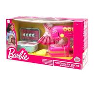 Grandi Giochi Barbie - Macchina Da Cucire Con Pedale, Cesto Porta Cucito E Manichino - Giocattolo Creativo Per Realizzare Abiti E Nuovi Look Personalizzati, Dai 3 Anni