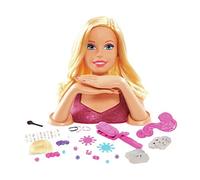 Grandi Giochi Crimp & Color Deluxe Testa di Barbie - Testa da acconciare con la speciale piastra inclusa. I trucchi cambiano colore. 30 accessori inclusi - BAR17000