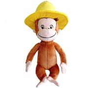 Grandi Giochi Curioso come George Peluche con Cappello Giallo Dimensione 25cm