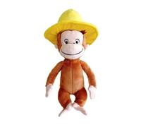 Grandi Giochi Curioso come George Peluche con Cappello Giallo Dimensione 25cm