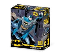 Grandi Giochi Dc Comics Batman e La Batmobile Puzzle Lenticolare Orizzontale, con 500 Pezzi Inclusi e Confezione con Effetto 3D Pud01000