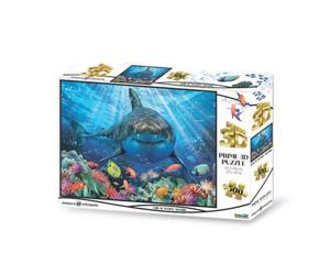 Grandi Giochi Discovery Squalo Bianco Puzzle Lenticolare Orizzontale, con 500 Pezzi Inclusi e Confezione con Effetto 3D Puw00000