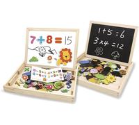 Grandi Giochi GG95022 Lavagna 2in1 Magnetica con Magneti A Tema Numeri E Animali