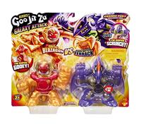 Grandi Giochi - Goo JIt Zu Alien Attack Double Pack, Eroi Allungabili e con Riempimenti Diversi, GJT33000