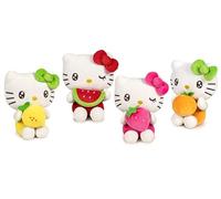 Grandi Giochi Hello Kitty Macedonia - Peluche Hello Kitty Morbidi, Plush Alti 22 Cm, 4 Differenti Modelli Color Pastello Con Frutto Non Selezionabili, Idea Regalo Per Gli Appassionati Di Ogni Età