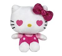 Grandi Giochi Hello Kitty Occhi A Cuore - Peluche Hello Kitty Morbido, Plush Alto 90 Cm, Vestito E Fiocco Rosa Con Cuoricini Al Posto Degli Occhi, Idea Regalo Per Bambini E Appassionati Di Ogni Età