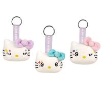 Grandi Giochi Hello Kitty Portachiavi Kawaii - Portachiave Peluche Hello Kitty Morbido, 3 Differenti Modelli Color Pastello Non Selezionabili, Idea Regalo Per Bambini E Appassionati Dai 10 Mesi
