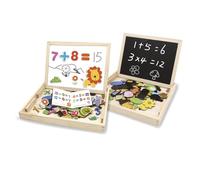 Grandi Giochi GG95022 Lavagna 2in1 Magnetica con Magneti A Tema Numeri E Animali