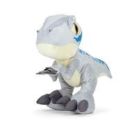 Grandi Giochi - Peluche Jurassic World, T-Rex 25 cm con pedana - JUR00100, Multicolore, 760019373