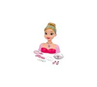 Grandi Giochi - Testa da acconciare Princess Styling Head Cenerentola, Accessori inclusi, GG02996