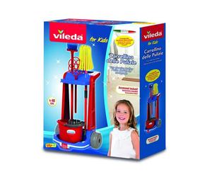 Grandi Giochi Vileda Trolley Carrello delle Pulizie con Accessori