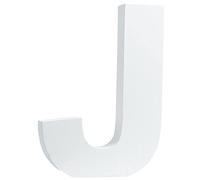 Grandi lettere da parete, alfabeto J, in legno, con numero di parole, per casa, camera da letto, ufficio, matrimoni, feste, colore bianco
