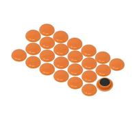 Grandi Magneti Dell'Ufficio Di Pianificazione Arancione Per Frigorifero, Lavagna, Tavola Da Preavviso, Archiviazione - 40mm Dia x 8mm Alto - Confezione Di 12