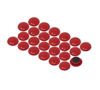 Grandi Magneti Dell'Ufficio Di Pianificazione Rossa Per Frigorifero, Lavagna, Tabellone, Mobile In Archiviazione - 40mm Dia x 8mm Alto - Confezione Di 12