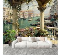 Grandi Murali Poster Venezia Ad Acquerello Carta da Parati Tessuto Non Tessuto 400x280 cm Pittura D'Arte Carta da Poster Panoramica 3D Decorazione per La Casa per Pareti Fotomurale