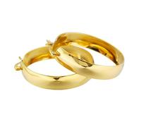 Grandi orecchini a cerchio unici moderni semplici orecchini grandi gioielli progettati per comfort e indossare tutto il giorno cerchi d'oro, 20mm, come descritto, come descritto