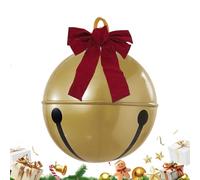 Grandi Ornamenti di Natale gonfiabili - 60 cm Bow Bel Bell Yard , decorazione festa di festa, Big Otmas Ball Prop | Portico del Patio del Giardino Indoor