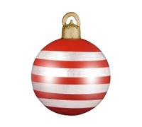 Grandi Ornamenti natalizi Balls - palline per vacanze gonfiabili da 17,7 pollici, materiale in PVC impermeabile, colori festivi luminosi, Easy, Reusibili | di Natale prato alberi all'aperto