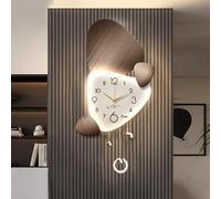 Grandi orologi da parete con luce a LED, sculture da parete, decorazioni da parete artistiche 3D, moderni orologi decorativi silenziosi senza ticchettio, per ingresso, corridoio(A,35 * 70CM)