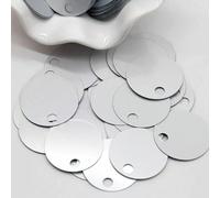 Grandi paillettes argentate 10mm 20mm 30mm grandi fori paillettes piatte rotonde sciolte fai da te gioielli cucito matrimonio artigianato accessori per indumenti 20g