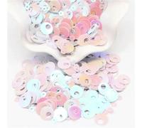 Grandi paillettes argentate 10mm 20mm 30mm grandi fori paillettes piatte rotonde sciolte fai da te gioielli cucito matrimonio artigianato accessori per indumenti 20g