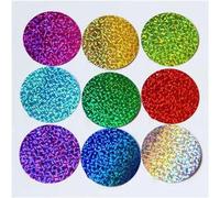 Grandi paillettes rotonde da 40 mm e 50 mm in PVC, piatte, con paillettes, da cucire, olografiche, per matrimoni, con 1 foro laterale, colori 30 g-mix-50 mm