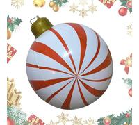 Grandi palle di Natale gonfiabili,Ornamenti di palle di Natale gonfiabili - Palline gonfiabili per ornamenti natalizi da 23,6 pollici,Consegnare Ornamento in PVC dello spirito natalizio per eventi