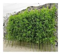 Grandi piante artificiali di bambù per interni ed esterni, divisorio da parete e separatore per paesaggistica con foglie, perfetto per acquario o ristorante (90 cm)