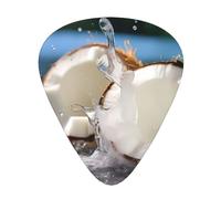 Grandi plettri per chitarra in noce di cocco di dimensioni sottili, medie e spesse, set da 12 pezzi, adatti per chitarra elettrica e vari strumenti