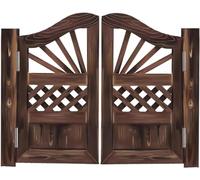Grandi porte a battente in legno, kit porta for bar con cerniere a chiusura automatica, porte for interni ed esterni (Size : W 90cm (35 7/16"))