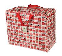 Grandi sacchetti con chiusura lampo, resistenti e durevoli, 55 x 48 x 28 cm, 70 l, design a scelta (mela vintage)