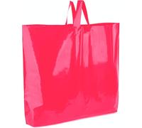 Grandi sacchetti di plastica con manici | Sacchetti della spesa in plastica per piccole imprese | 19 "x 15" 3 mil 60 Pack Rosa | Borse boutique extra spesse | Borse di merchandising | Borse al dettaglio sfuse
