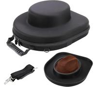 Grandi Scatole Rotonde Per Cappelli Con Coperchio, Scatola Portaoggetti Per Cappellis, Custodia Per Cappellis A Tesa Larga, Scatola Portatile Per Cappelli Da Cowboy, Custodia Organizer Da Viaggio(A)